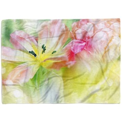 Sinus Art Handtücher Handtuch Strandhandtuch Saunatuch Kuscheldecke mit Fotomotiv Blumen Blüten Naha, Baumwolle-Polyester-Mix (1-St), Handtuch 70 cm x 140 cm