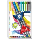 Staedtler Fineliner triplus 13ST transp. Box 13 Farben
