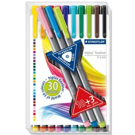 Staedtler Fineliner triplus 13ST transp. Box 13 Farben