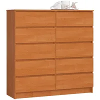 Akord Kommode K120 120 x 121 x 40 cm Erle / Braun