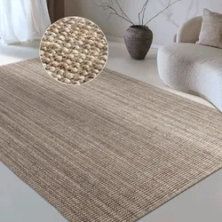 Teppich »Avot Juteteppich«, rechteckig, 10 mm Höhe, 100% Jutefaser, Läufer, Esszimmer, Wohnzimmer, Skandi, 11497616-0 Graubraun 10 mm