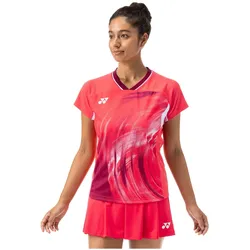 Yonex Badminton-Shirt Crew Neck Tournament (Deutschland) 2024 rot Damen