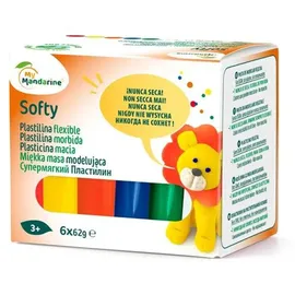Avenue Mandarine Softy Modelliermasse mehrfarbig 6 St.
