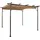 vidaXL Pergola mit Ausziehbarem Dach 300 x 300 cm taupe