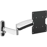 Ricoo TV Wandhalterung Fernseher Halterung Gasfeder Schwenkarm für 27-47 Zoll Fernsehhalterung für Wand S2722 Höhenverstellbar Schwenkbar Neigbar Flach Curved Fernseh-Arm bis 20-Kg & VESA 100 & 200