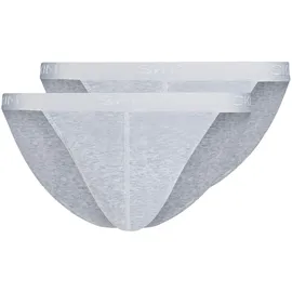 SKINY Tanga Slip grau S 2er Pack