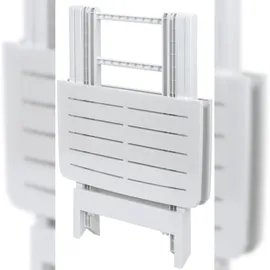 PROGARDEN Klapptisch 45 x 43 x 50 cm weiß