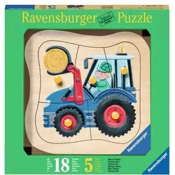 RAVENSBURGER 3229 Kinderpuzzle Blauer Traktor