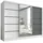 A&J MöbelLand Schiebetürenschrank AURELIA 2 200 x 0 x 0 cm Grau/Weiß