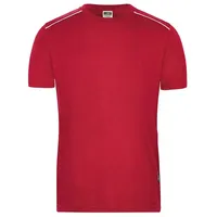 James & Nicholson Herren Workwear T-Shirt Solid in rot,