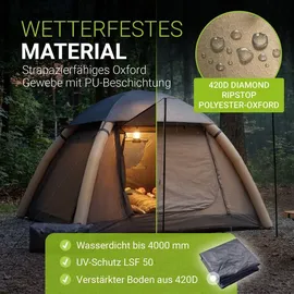 Juskys EasyFlow M Dunkelgrau/Khaki