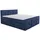 A&J MöbelLand Boxspringbett BOE 200 x 200 cm Blau