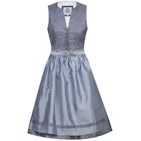 MarJo Dirndl Midi Dirndl 2tlg. 65cm EVI wasserblau blau 38