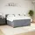 vidaXL Boxspringbett 180 x 200 cm Dunkelgrau