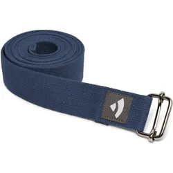 Yogagurt Asana Belt, Schiebeschnalle Baumwolle dunkelblau EINHEITSGRÖSSE