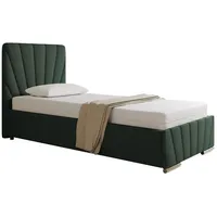 Panda möbel Polsterbett Grün, Holz, Mode, 90x206 cm, Oeko-Tex®