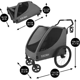 509 crew de gmbh Bollerwagen Trekker II grau