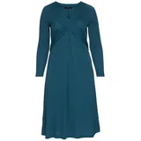 sheego Jerseykleid Etuikleid Petrol 40
