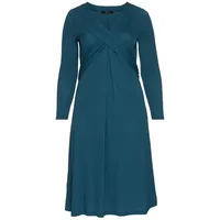 sheego Jerseykleid Etuikleid Petrol 40