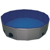 Hundepool Cover grau/blau; S: Ø 80 x 20 cm