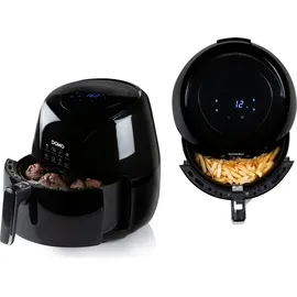 DOMO Heißluftfritteuse XXL 5,5L 2000W schwarz