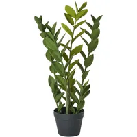 Beliani Kunstpflanze ZAMIIFOLIA 76 cm Grün