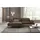 W.Schillig Eckcouch Leder 3-Sitzer Braun