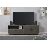 Home Affaire Fusion Lowboard 183 cm Braun Holz/Kunststoff/Metall/MDF