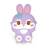 ogi mogi toys Lila Hase Umhängetasche | Buntes Design | Leicht | Wasserdicht und Langlebig | Vielseitige Verwendung für Mädchen und Frauen | Silikonmaterial - Einheitsgröße
