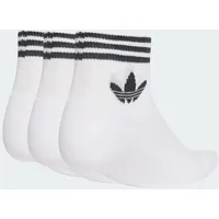Adidas Trefoil Ankle Socken, 3 Paar White / Black 39-42