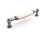 SOTech Möbelgriff Porzellangriff Landhaus BA 96 mm Altsilber / Cremefarbig