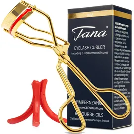 Tana Wimpernzange Wimpernzange mit 3 Ersatzsilikonen goldfarben