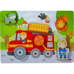 HABA 306291 Holzpuzzle Feuerwehrauto