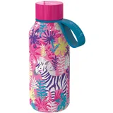 Quokka Solid Kids Thermoflasche mit Schlaufe zum Aufhängen Zebras 330 ml