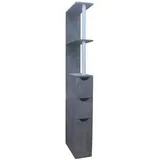 Hti-Living HTI living Raumteilerregal 136 cm Thekla Beton Beistellschrank Nischenregal