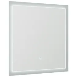 LED Spiegel 60x53 cm mit Touch Bedienung