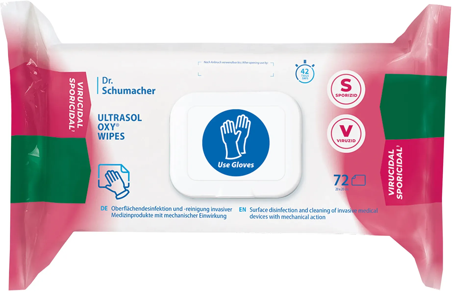 Dr. Schumacher Ultrasol Oxy Wipes 6 x 72 Tücher