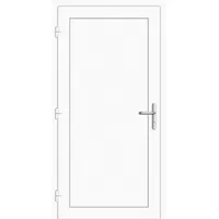 RC2 Nebeneingangstür Aluminium "DIANA-G" 69 mm Weiß RAL 9016 beidseitig außen öffnend DIN links