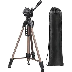 HAMA Dreibeinstativ "Dreibein Fotostativ, 3-Wege-Kopf, Star 61, 60-153 cm", beige, B:11,8cm H:11,8cm T:61cm, Stative