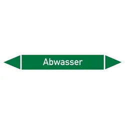 Rohrleitungskennzeichnung, Abwasser - 270x37 mm Folie selbstklebend