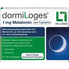 Dr. Loges dormiLoges Melatonin plus Tryptophan Filmtabletten 60 St.