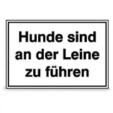 Betriebsausstattung24 Hinweisschild Hunde sind an der Leine zu führen 30 x 20 cm