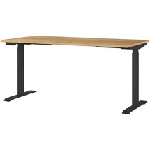 Germania Schreibtisch Jet Eiche / Schwarz