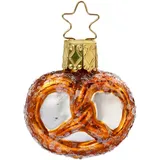 Inge-Glas® Christbaumschmuck Brezel, Mini Brezel (1-tlg), mundgeblasen, handbemalt