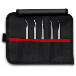 KNIPEX 92 00 03, Schwarz, Edelstahl, Flach, Spitz, Geschwungen, Gerade, 180 g, 5