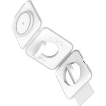 j5create Qi2 3-in-1 Magnetic Travel Wireless Charging Station