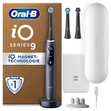 Oral B Oral-B iO Series 9 Plus Edition Elektrische Zahnbürste/Electric Toothbrush, PLUS 3 Aufsteckbürsten, 7 Putzmodi für Zahnpflege, Lade-Reiseetui, Designed by Braun, black onyx