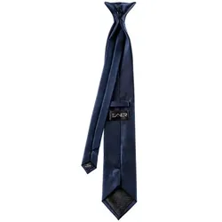 Krawatte mit Clip Fb. navy : 100% Polyester (Business) : navy
