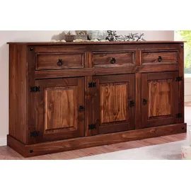 Home Affaire Sideboard Mexiko, Kommode aus massivem Kiefernholz, Breite 151 cm beige