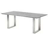Niehoff Gartentisch 220 x 95 x 76 cm HPL Beton-Design/Weiß